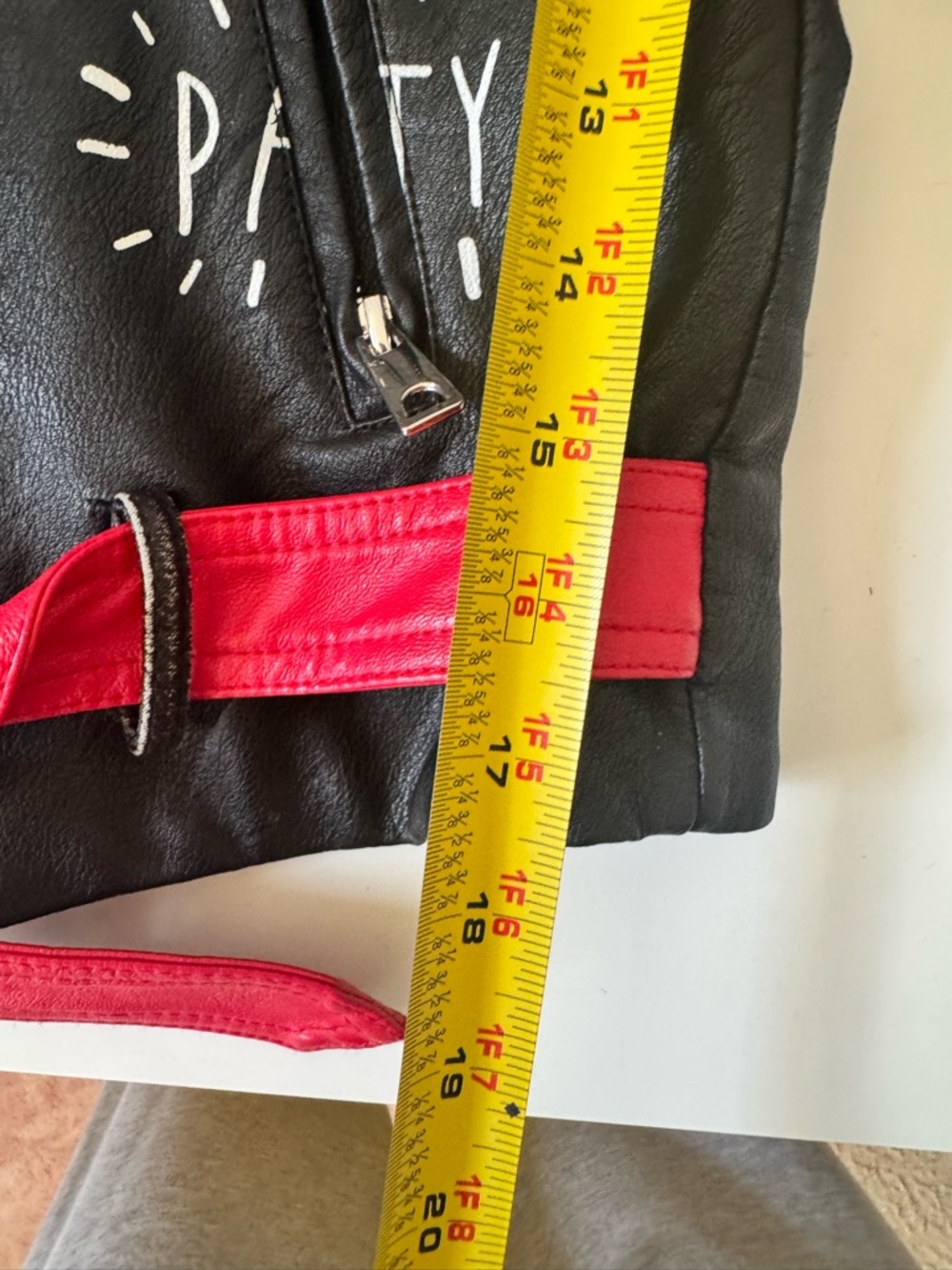 Redfox Studded Red Leather Jacket — Red & Black - Picture 14 of 14